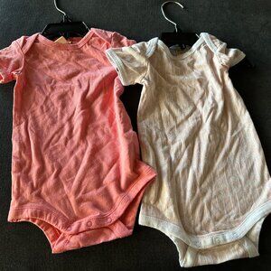 Harper Canyon  Baby Pink One Piece, Arrows & Solid, Infant size   6 months NEW